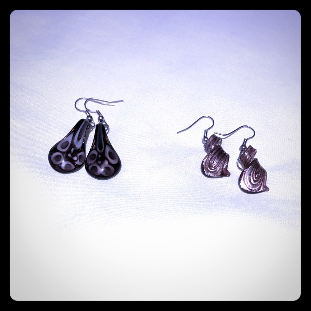 Hand Blown Glass earrings